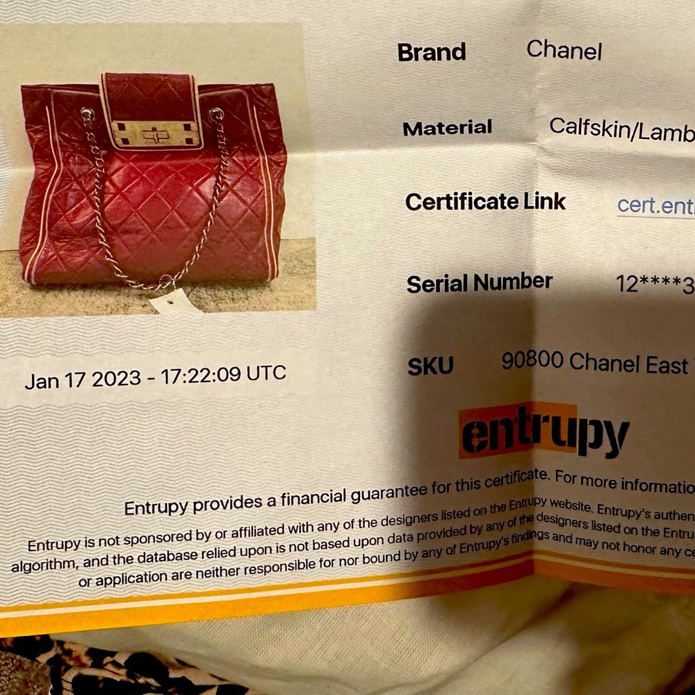 ♥️❤️ RARE CHANEL in RED LAMBSKIN Tote❣️ #Hermes #Fendi #Dior #Prada #Valentines - Picture 4 of 16